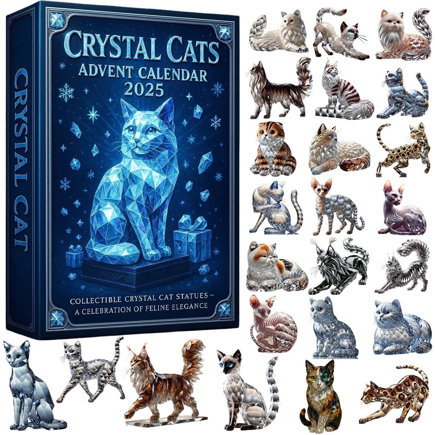 CrystalPaws Adventskalender | Herrliche katzenthematische Überraschungen für festlichen Spaß