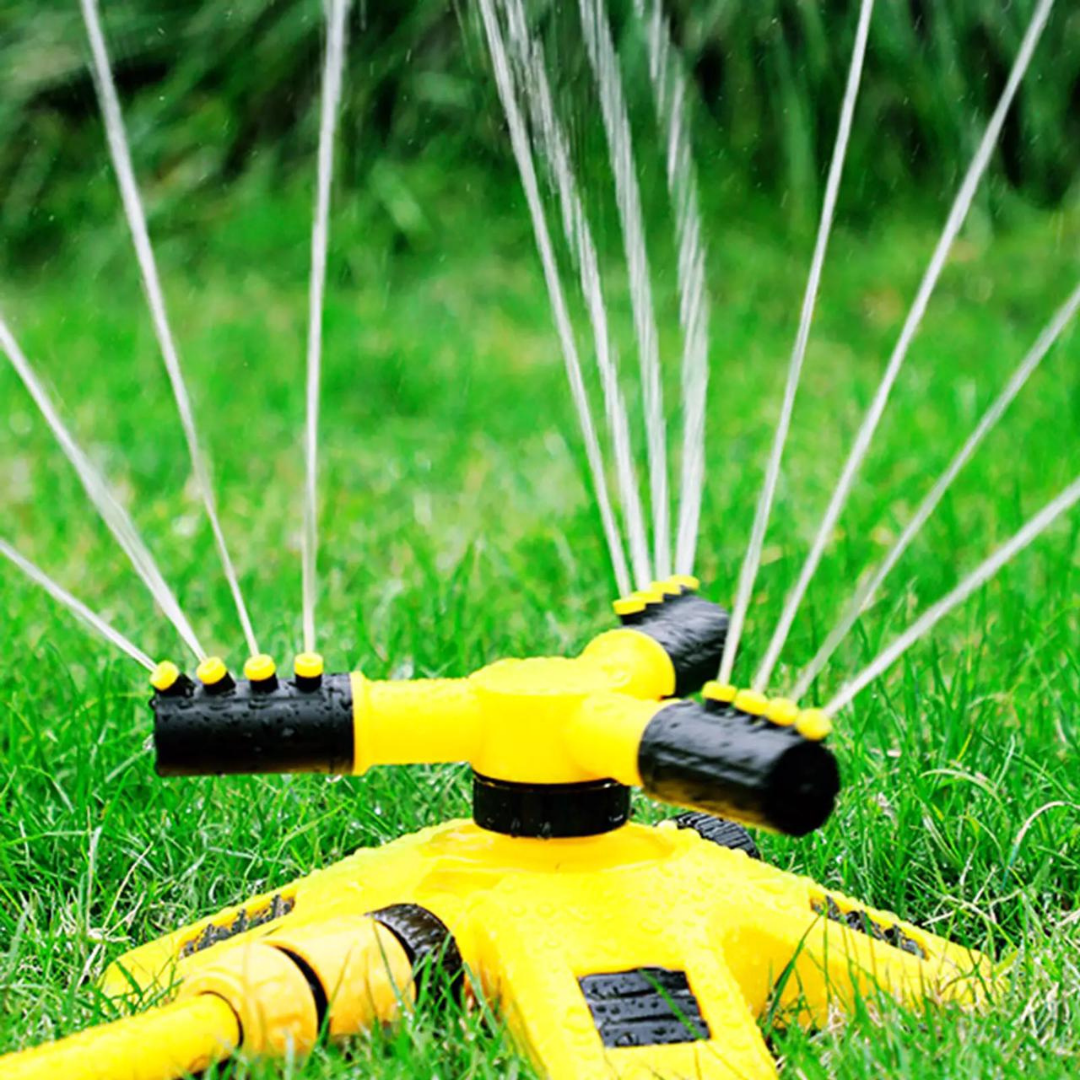 AquaLux 360º Sprinklersystem | Automatische Bewässerungslösung mit einem verstärkten 15M Schlauch für optimale Gartenpflege