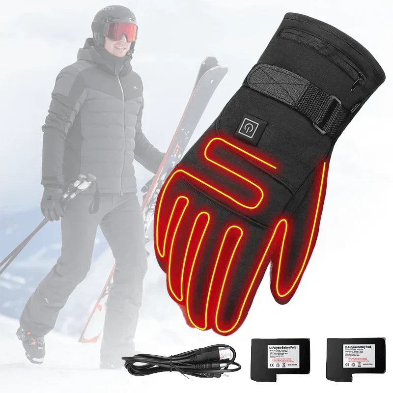 ThermoGrip Heizbare Handschuhe – Wasserdichte Unisex-Handschuhe mit 3 Heizstufen und Touchscreen-Funktion