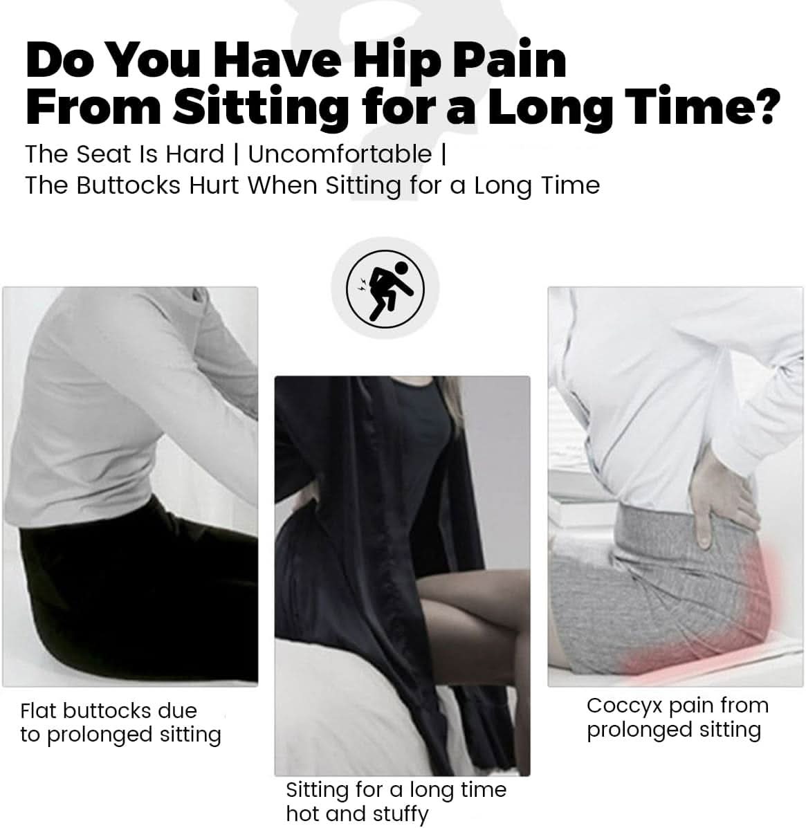 ErgoComfort Sitzkissen – Ergonomisches Memory-Schaumkissen für Rückenstütze und Komfort