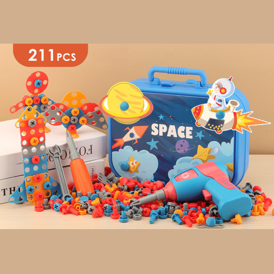 Montessori 3D-Werkzeugkoffer für Kinder