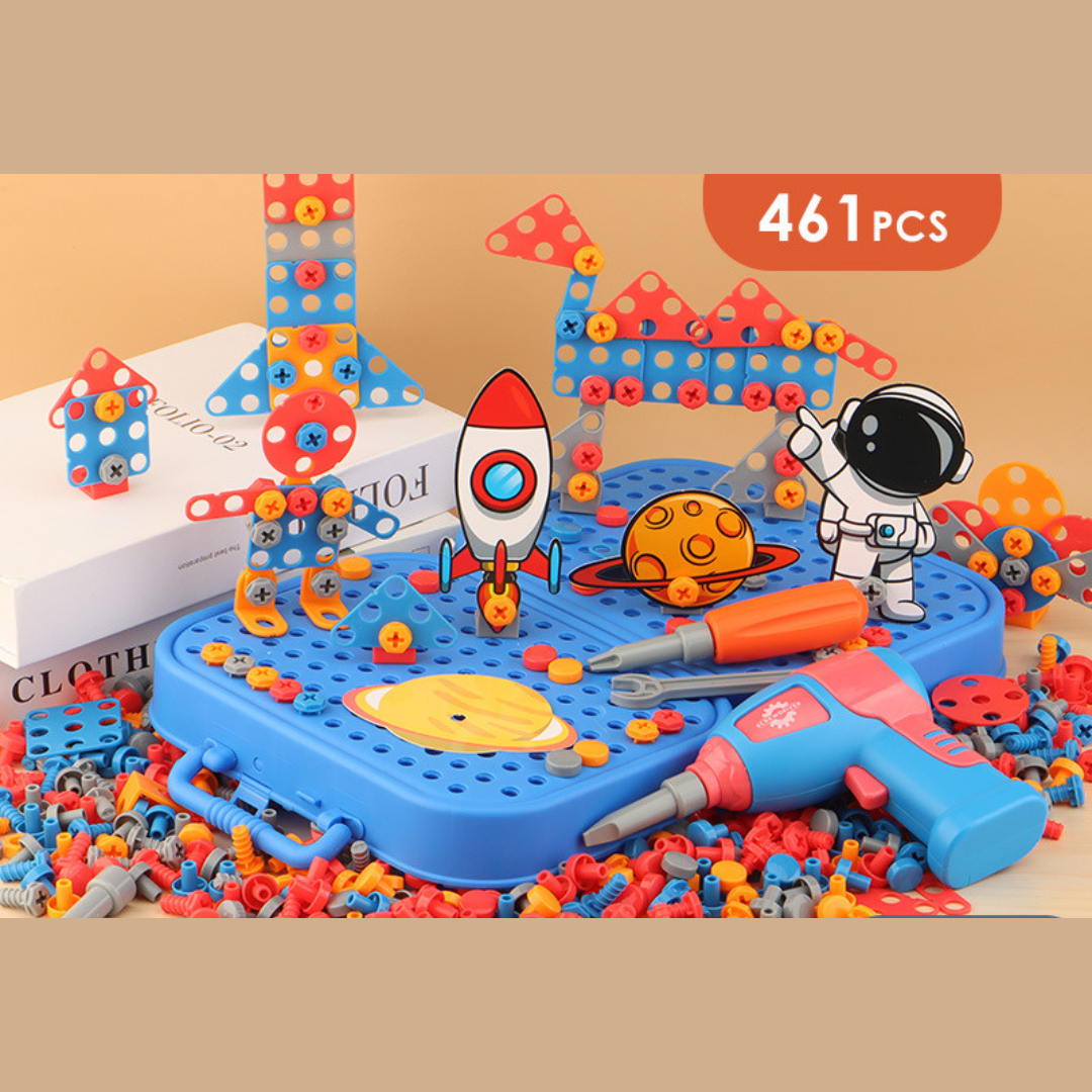 Montessori 3D-Werkzeugkoffer für Kinder