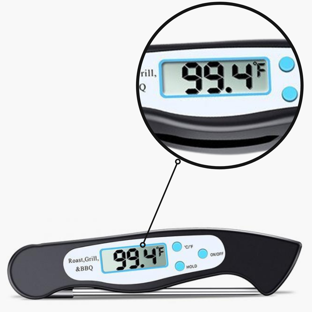 Faltbares digitales Sofort-Lesethermometer für Lebensmittel