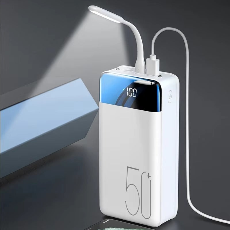 50.000mAh Ultra-Hohe Kapazität Power Bank – Super Schnelles Laden für Telefone, Tablets & Laptops