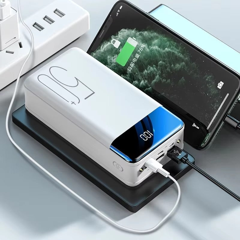 50.000mAh Ultra-Hohe Kapazität Power Bank – Super Schnelles Laden für Telefone, Tablets & Laptops