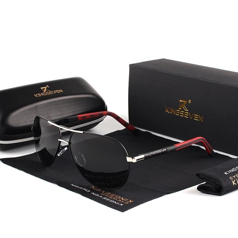 Männer Vintage Aluminium Polarisierende Sonnenbrille