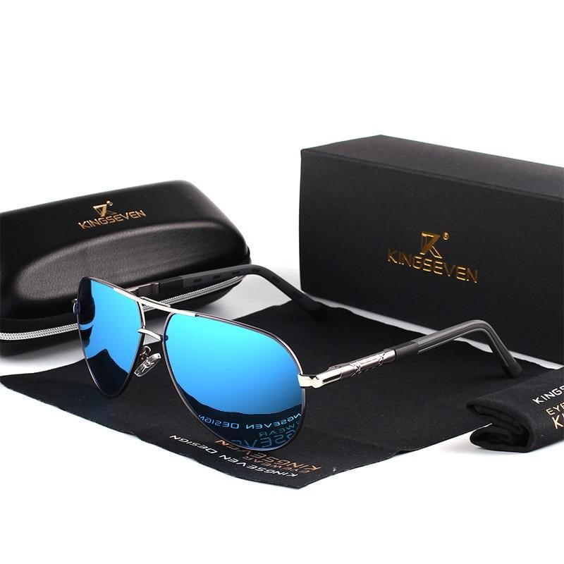 Männer Vintage Aluminium Polarisierende Sonnenbrille