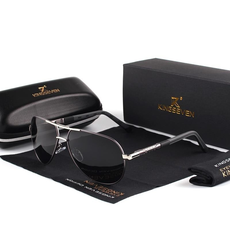 Männer Vintage Aluminium Polarisierende Sonnenbrille