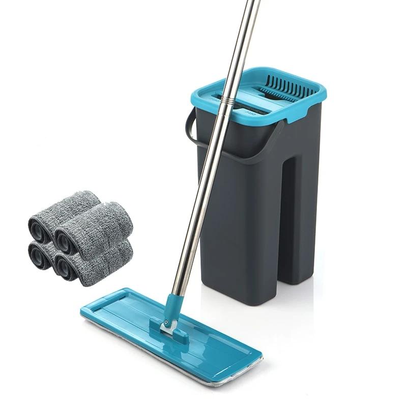 Magischer Wischmopp – Inklusive 4 Pads, 360° drehbar & auswringbar