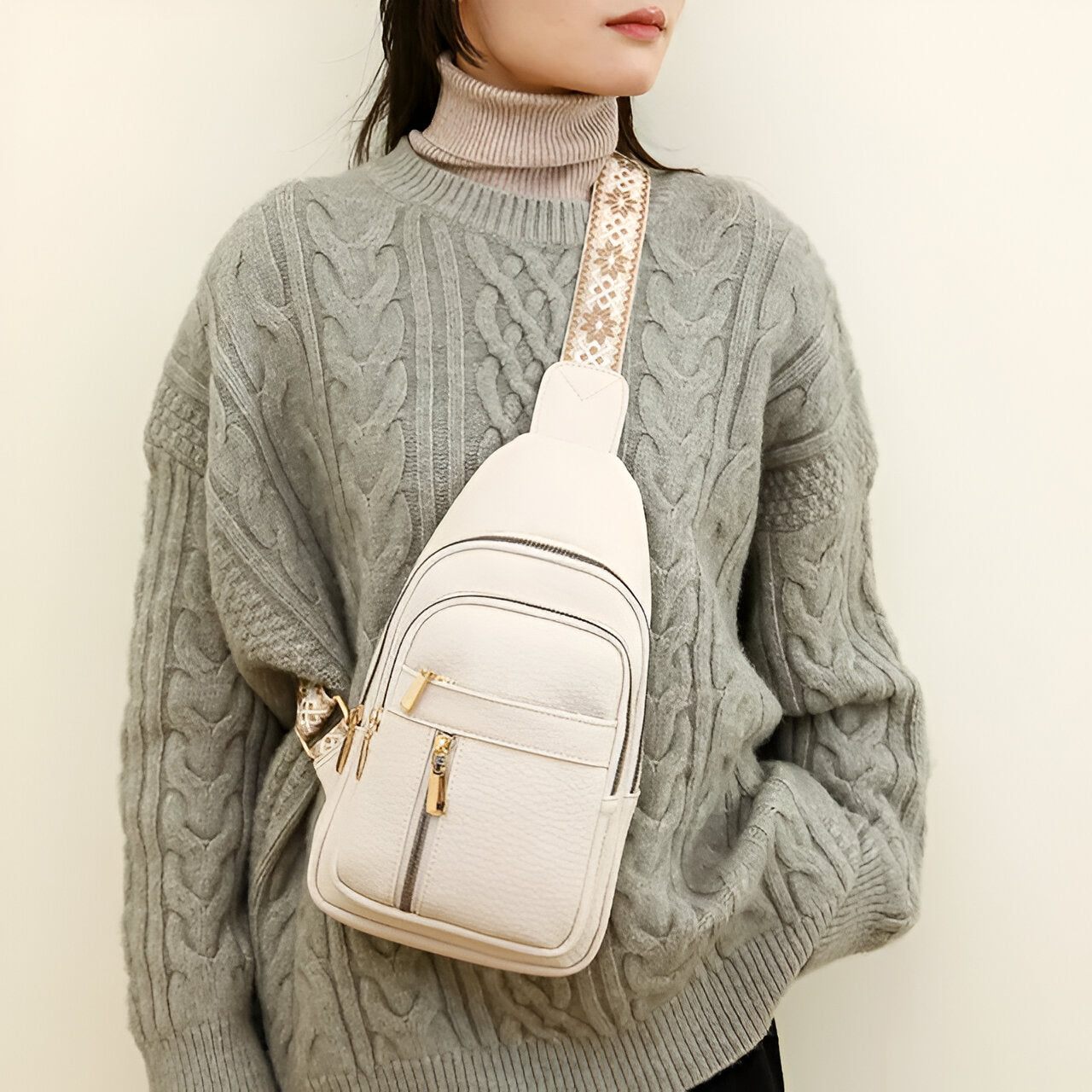 LuxuraGuard Chic Schultertasche | Stilvolles Design gegen Diebstahl für sicheres tägliches Gebrauch