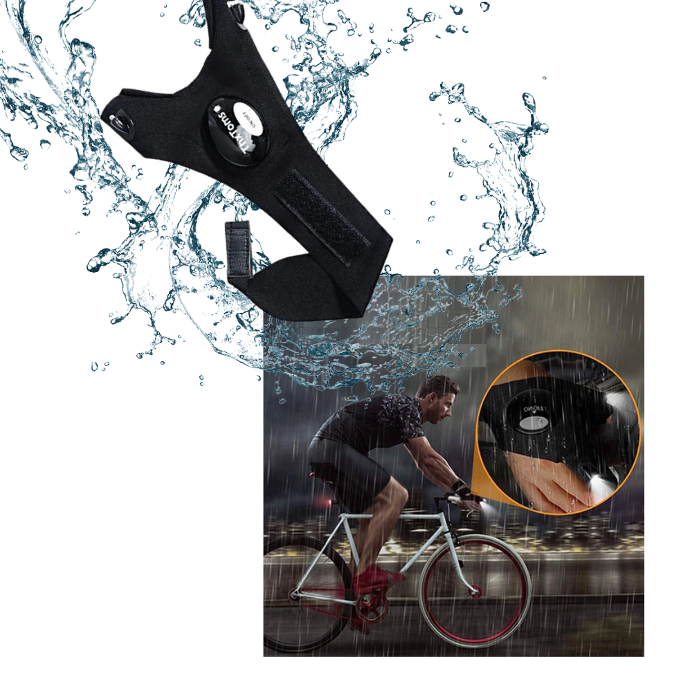 Paar LED-Handschuhe mit wasserdichten Lichtern
