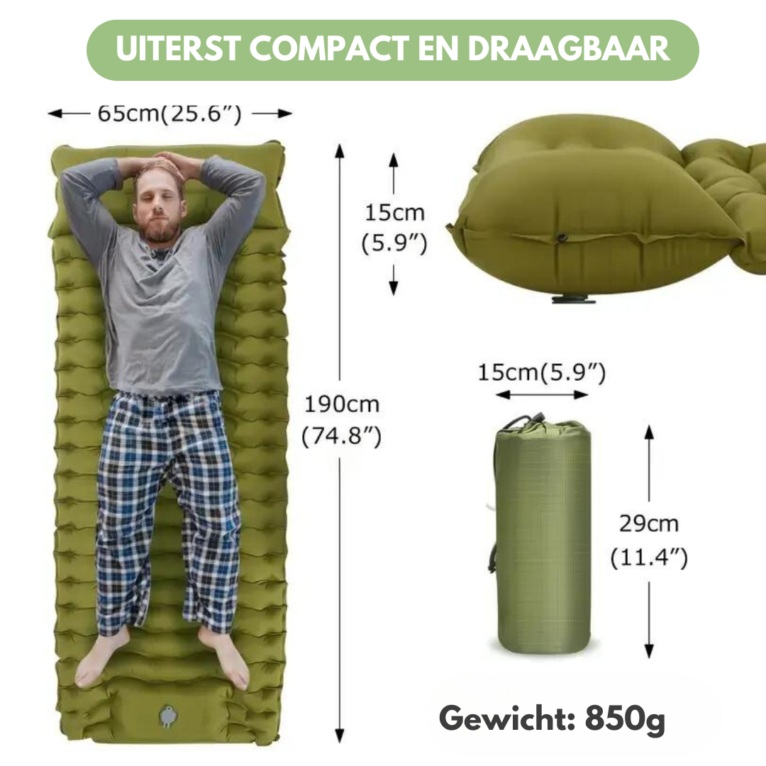 Schlafmatte - Camping - Eingebaute Pumpe
