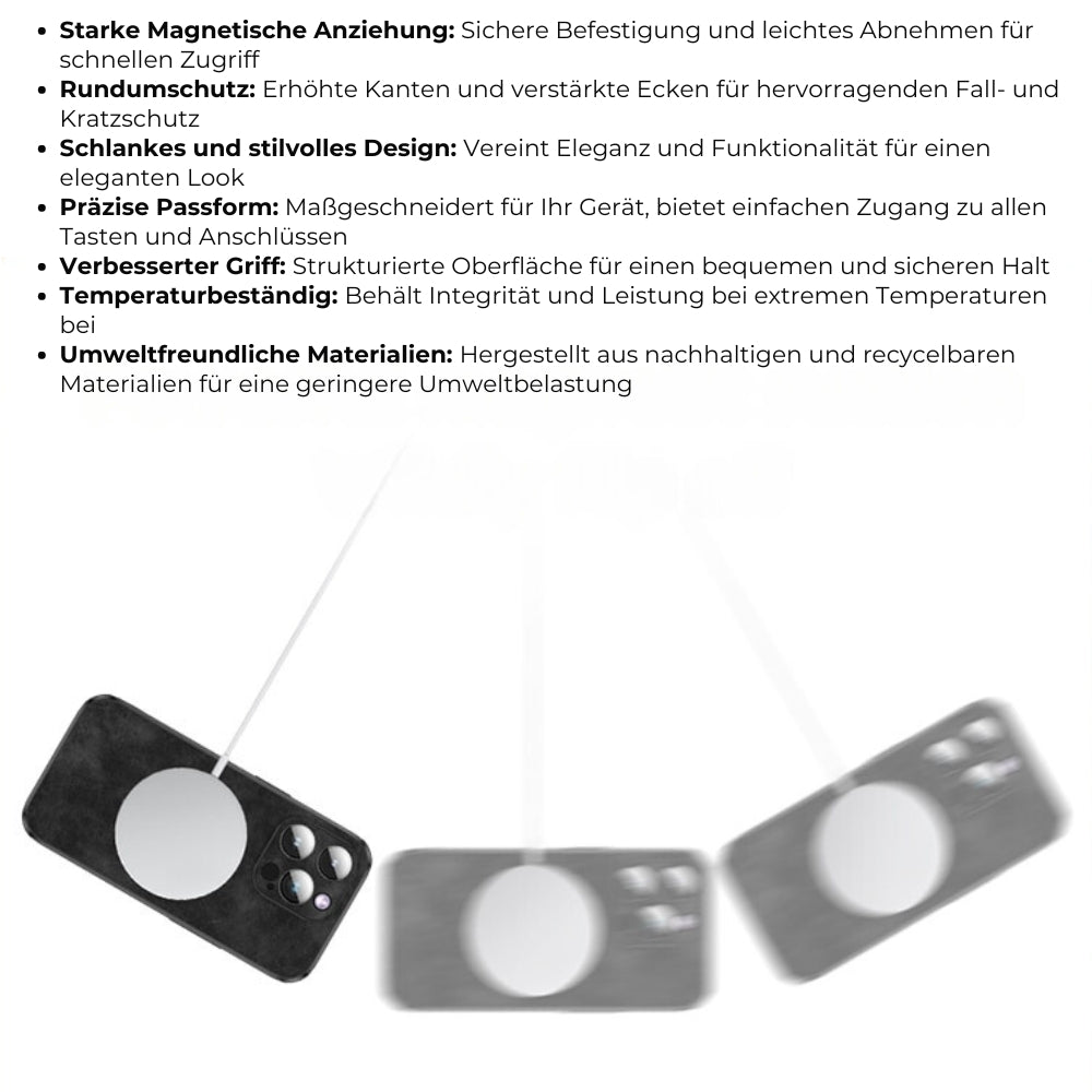 Deer - Luxuriöse Leder-iPhone-Hülle mit stilvollem Design und stoßfester Schutz
