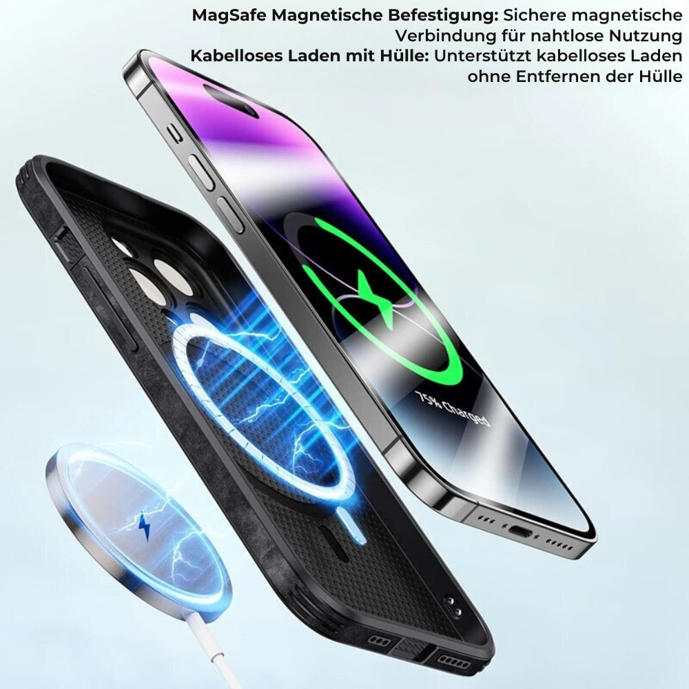 Deer - Luxuriöse Leder-iPhone-Hülle mit stilvollem Design und stoßfester Schutz
