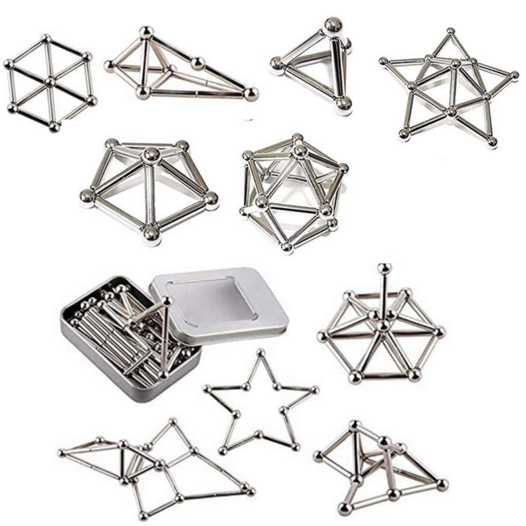 Magnetische Konstruktionsstäbe und -kugeln