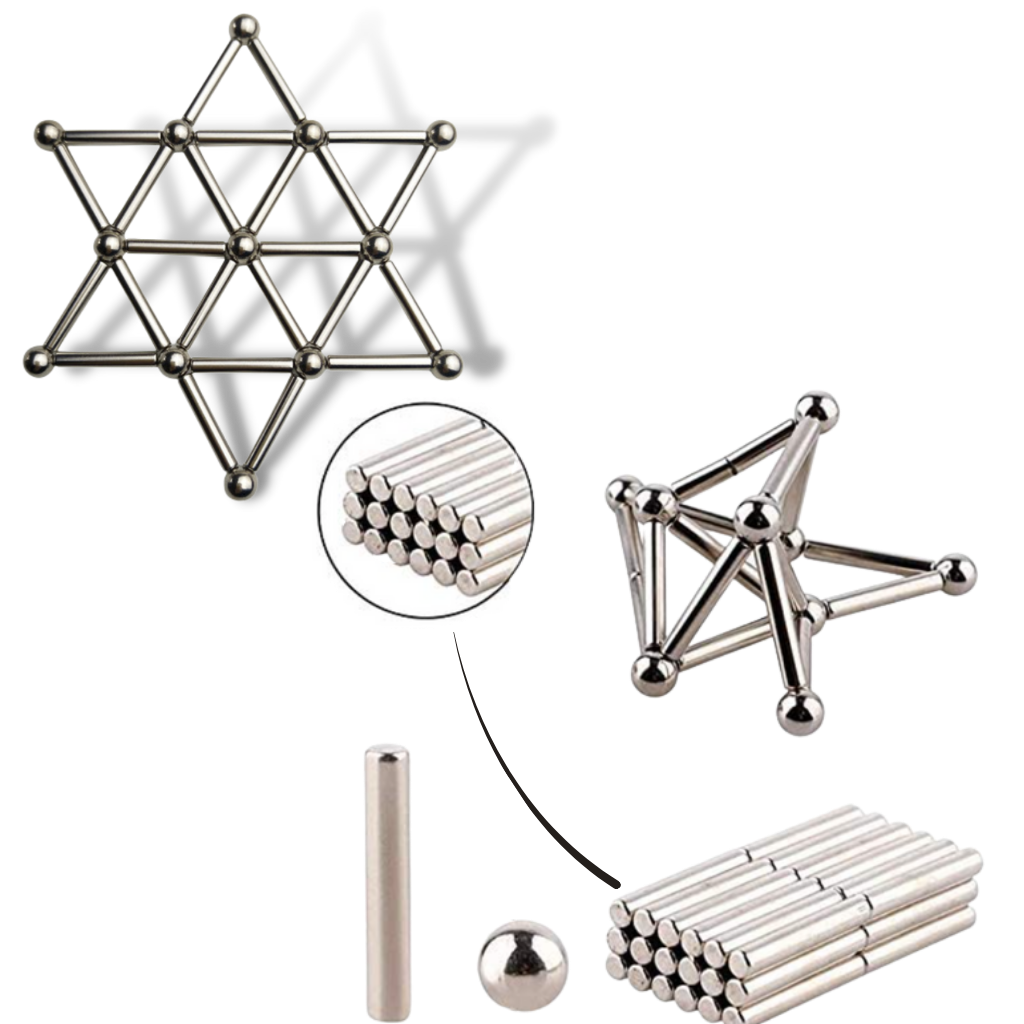 Magnetische Konstruktionsstäbe und -kugeln