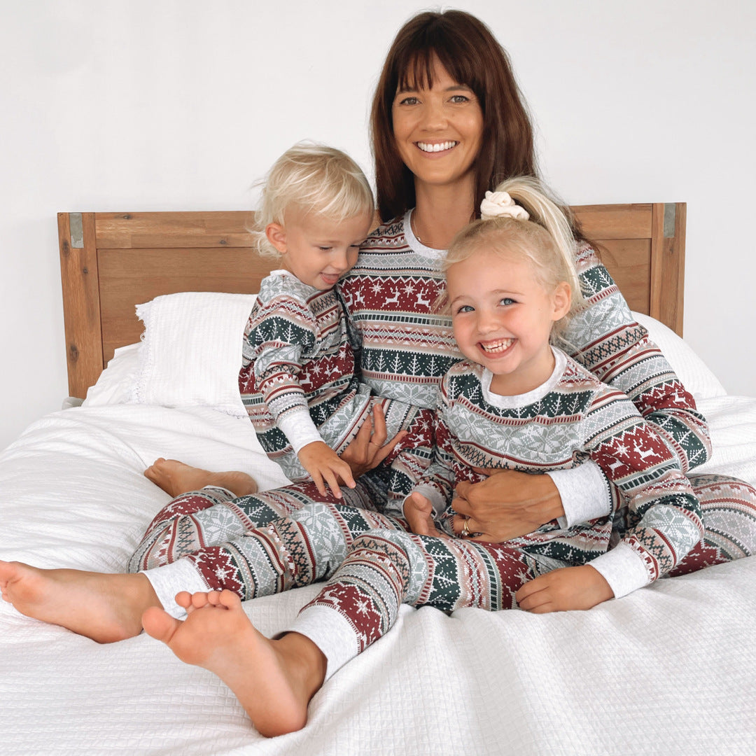 Weihnachtliches Druck-Matching Familie Weihnachts-Pyjamas - Hundepyjamas inklusive