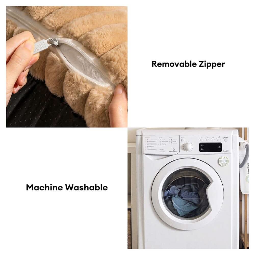 DroomPoot Orthopädisches Hundebett – Robuste Liegefläche mit Nackenstütze und Abnehmbarem Bezug