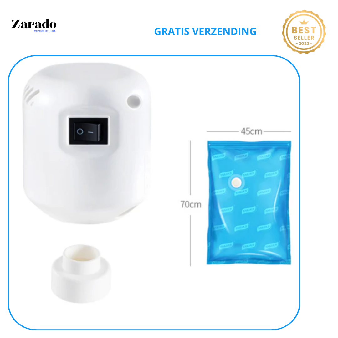 AirCompress Vakuumpumpe | Reduziert Volumen um bis zu 80%
