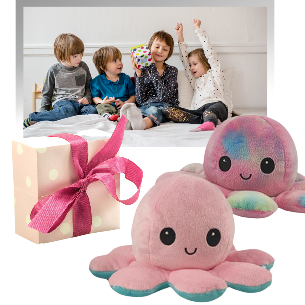 Umkehrbares Mini-Oktopus-Plüschspielzeug