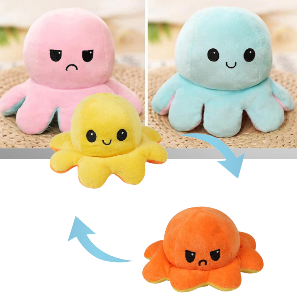 Umkehrbares Mini-Oktopus-Plüschspielzeug