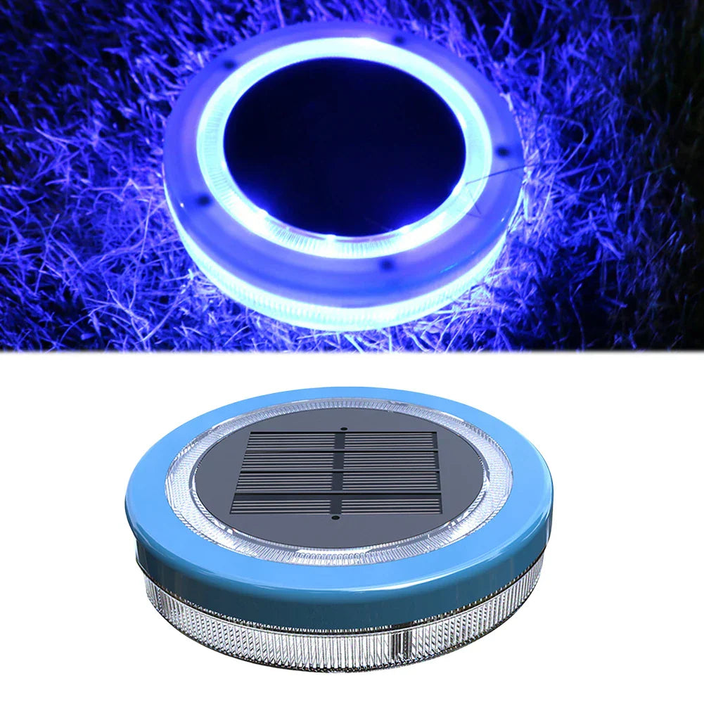 AquaLuxe Solar-Poollicht | Schwimmend, wasserdicht und stimmungsvolles blaues LED-Licht