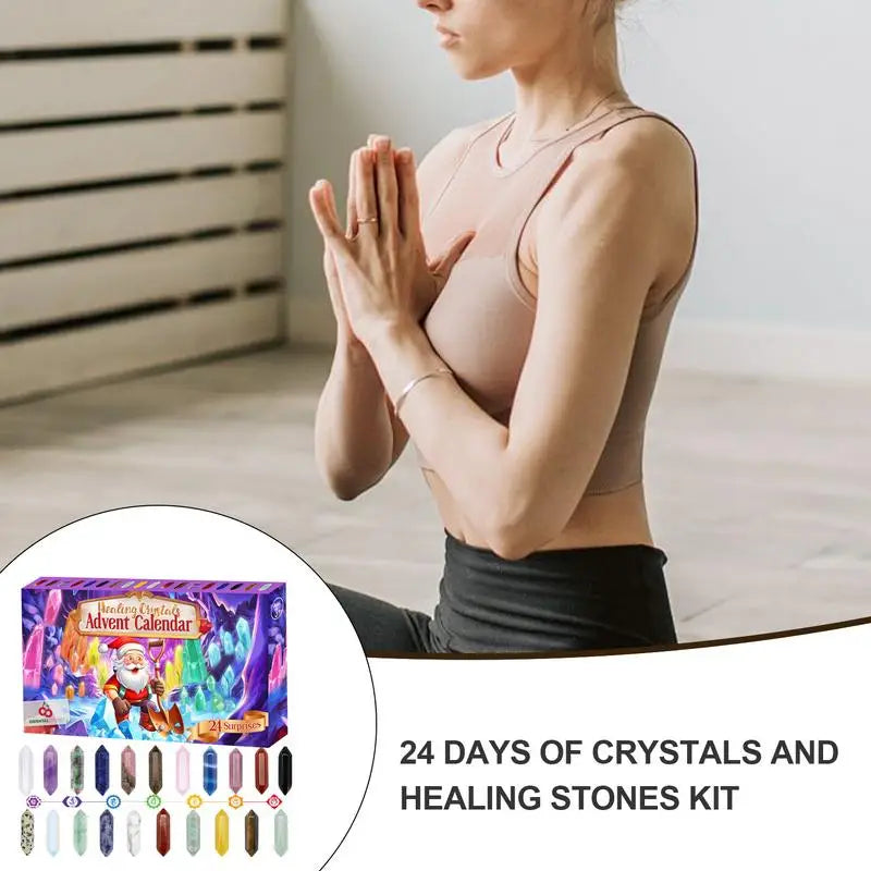 Kristallen Adventskalender – 24-teiliges Weihnachtskalender mit Edelsteinen 2025