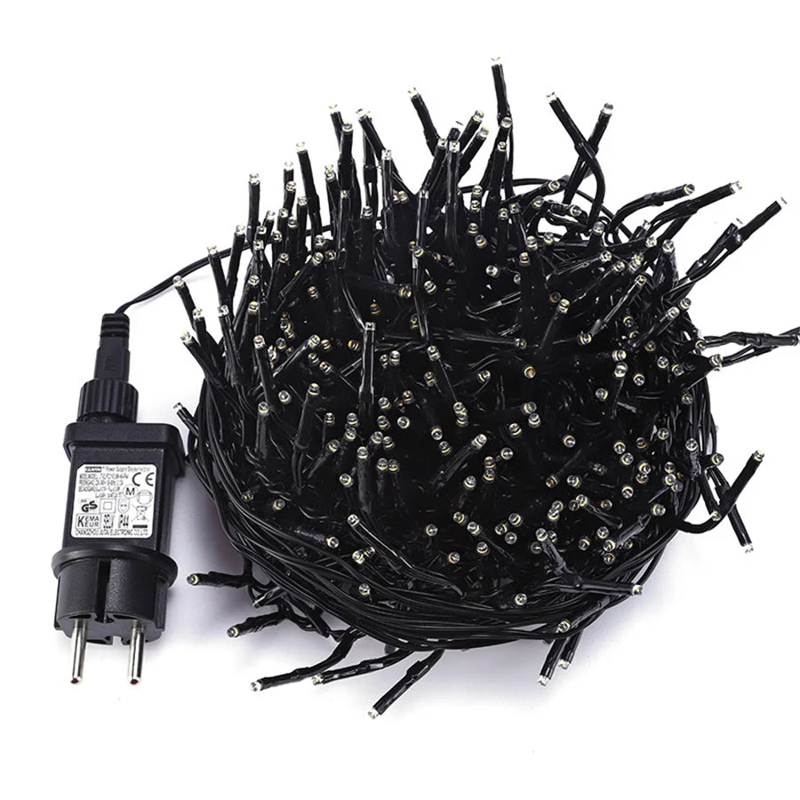 LumaLine Weihnachtsbeleuchtung – 10 Meter LED-Lichtschlauch mit 1000 Warmweißen Lichtern für Innen und Außen