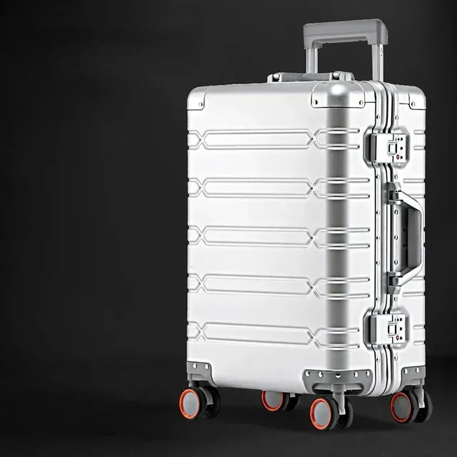 AurumVoyage Aluminium-Magnesium Koffer | Eleganter und robuster Reisekoffer für stilvolle Abenteurer