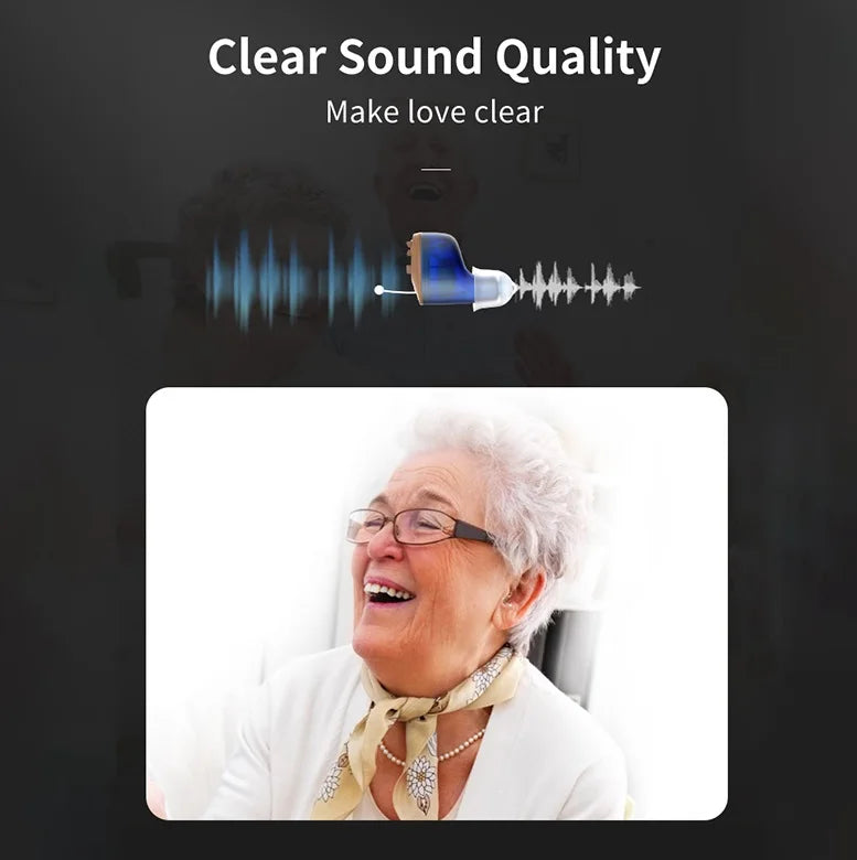ClearTone Unsichtbares Digital-Hörgerät | Verbessert das Hören, ermöglicht Lebensqualität