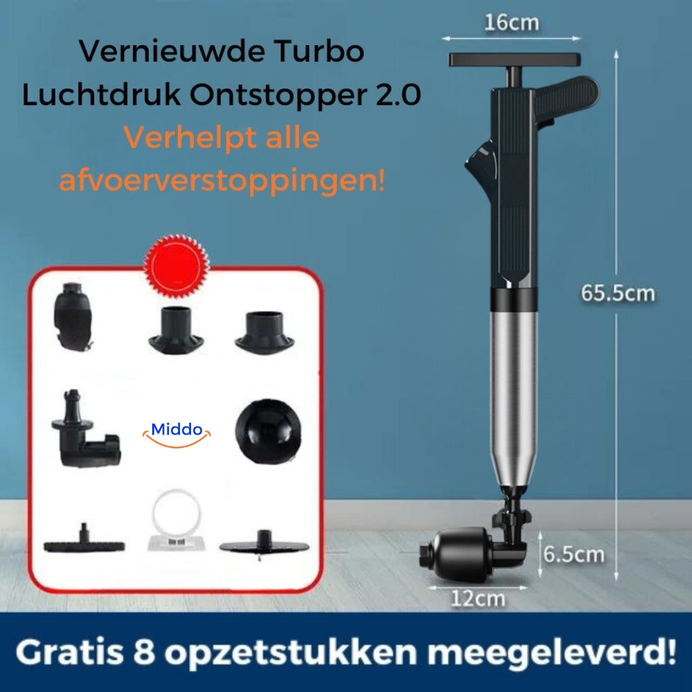 AquaLux Turbo Luftdruck-Rohrreiniger 2.0™ | Effektive Lösung für alle Ihre Abflussverstopfungen!