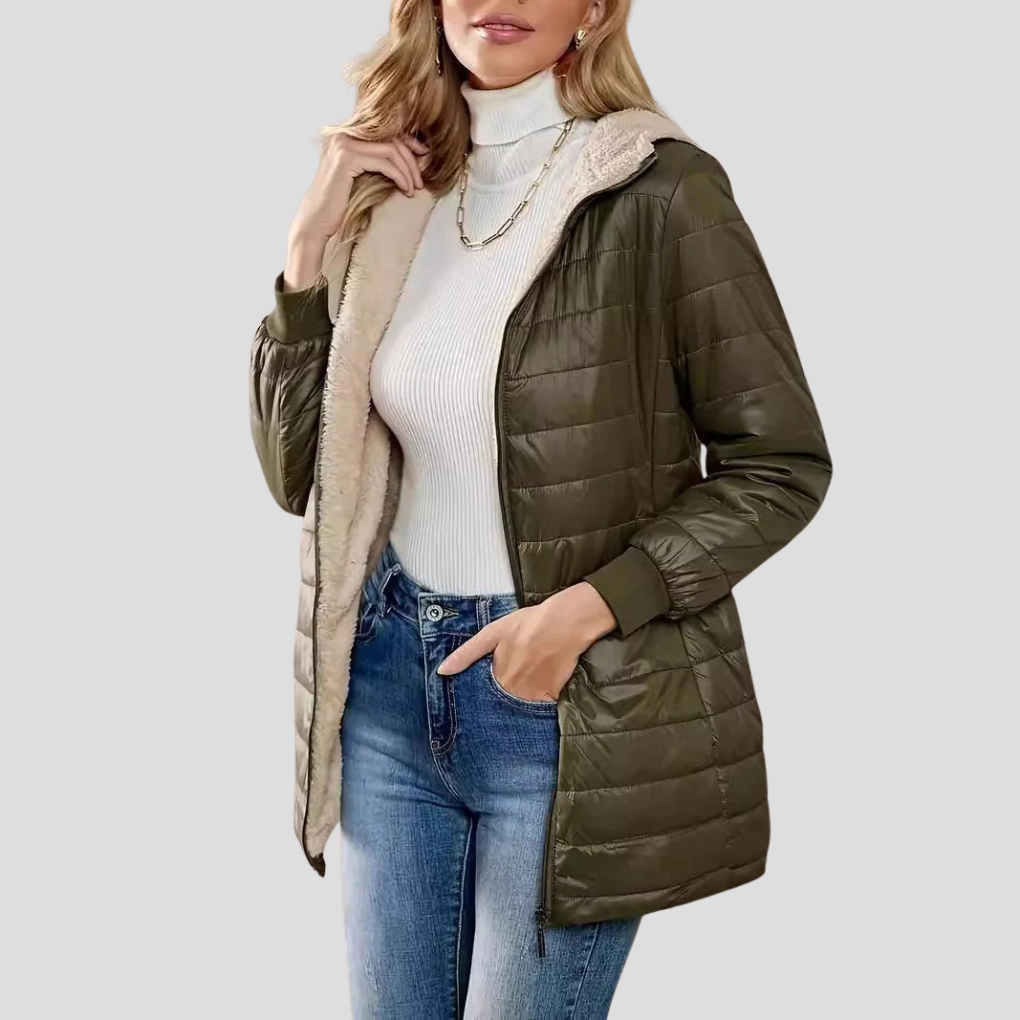 WinterEase Damenjacke – Warme Casual Winterjacke mit Isolierter Fütterung