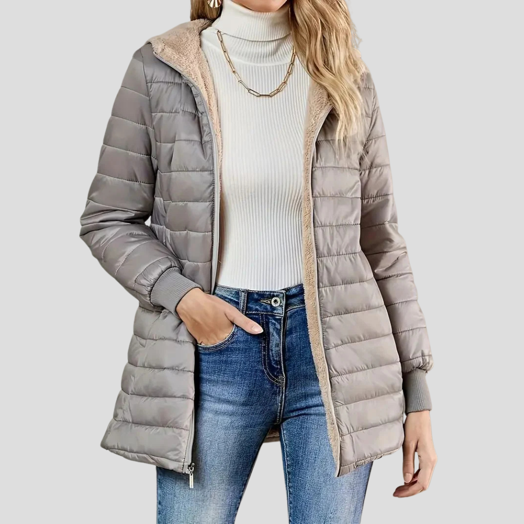 WinterEase Damenjacke – Warme Casual Winterjacke mit Isolierter Fütterung