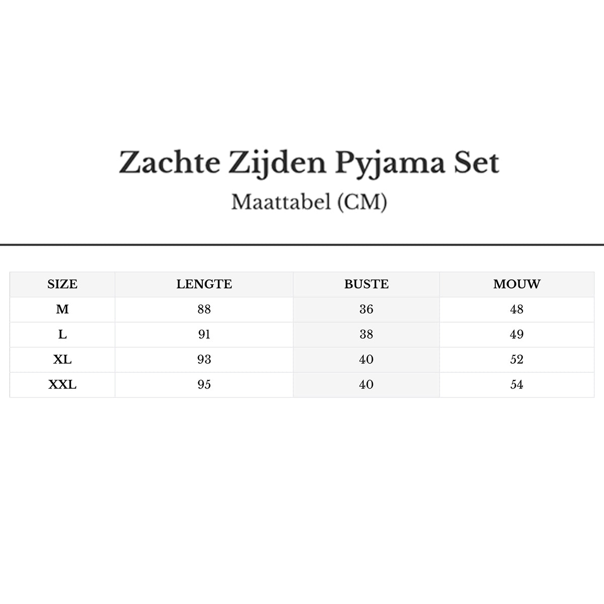 Zarte Seiden-Pyjama-Set
