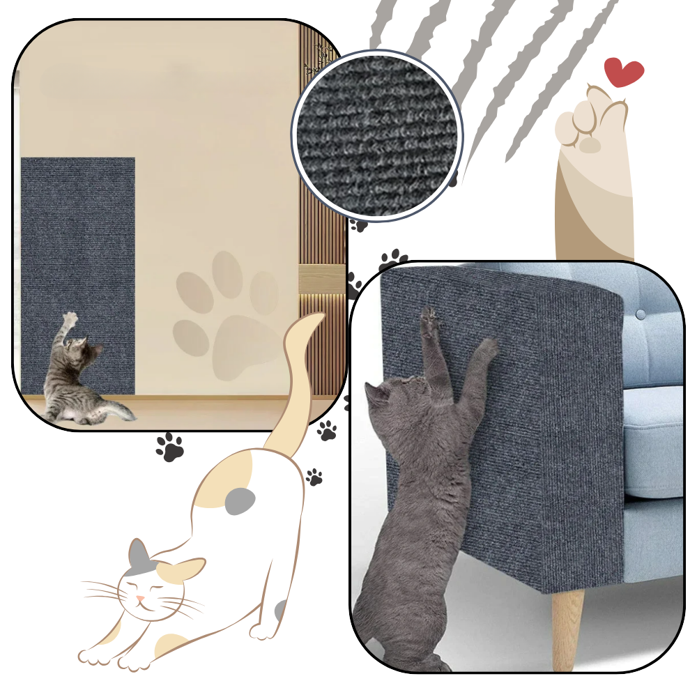 Klebende Wandmontierte Katzenkratzmatte