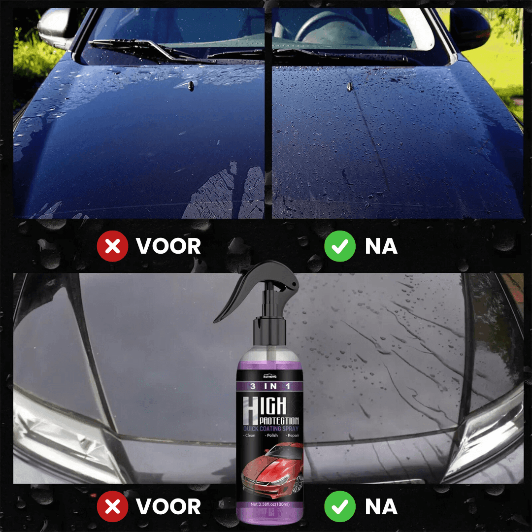 AutoGlanz - 3-in-1 Nano Keramisches Beschichtungsspray | 1+2 Gratis