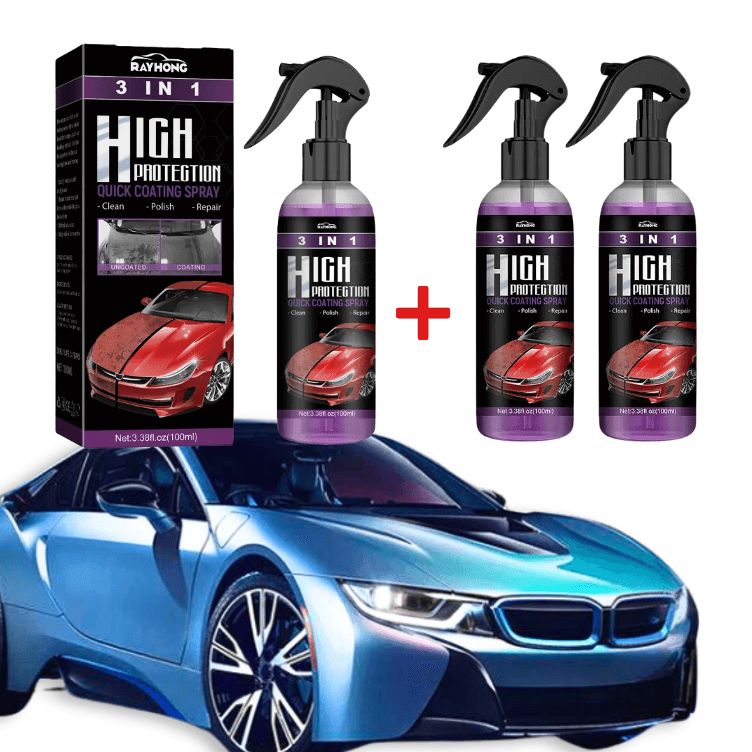 AutoGlanz - 3-in-1 Nano Keramisches Beschichtungsspray | 1+2 Gratis