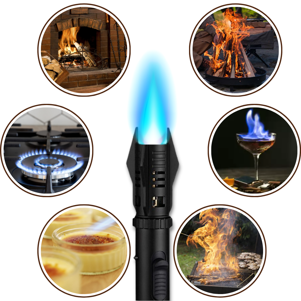 Blauer Flammen Winddichter Feuerzeug