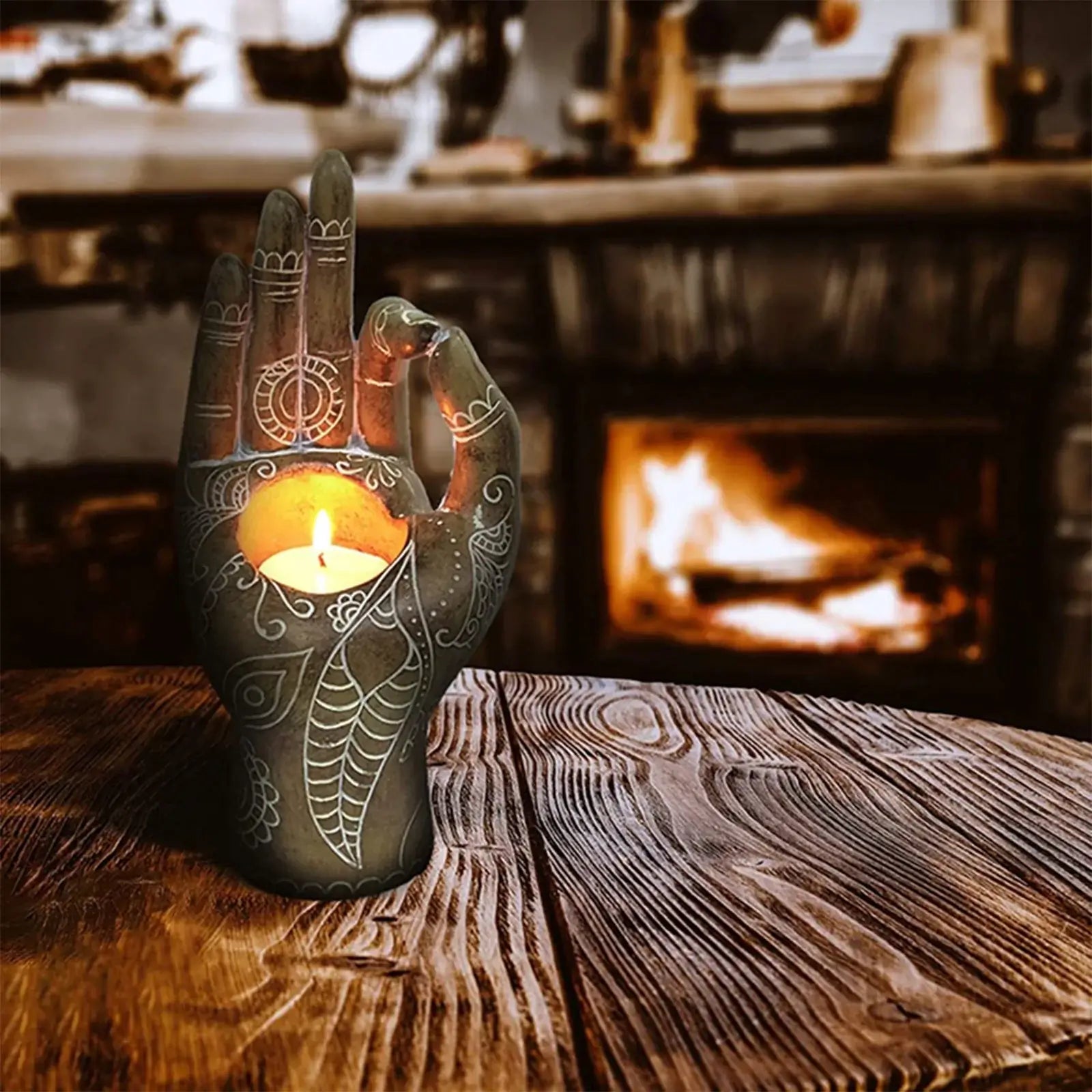 Buddha Hand Kerzenhalter - Zen Dekor - Gelassenheit
