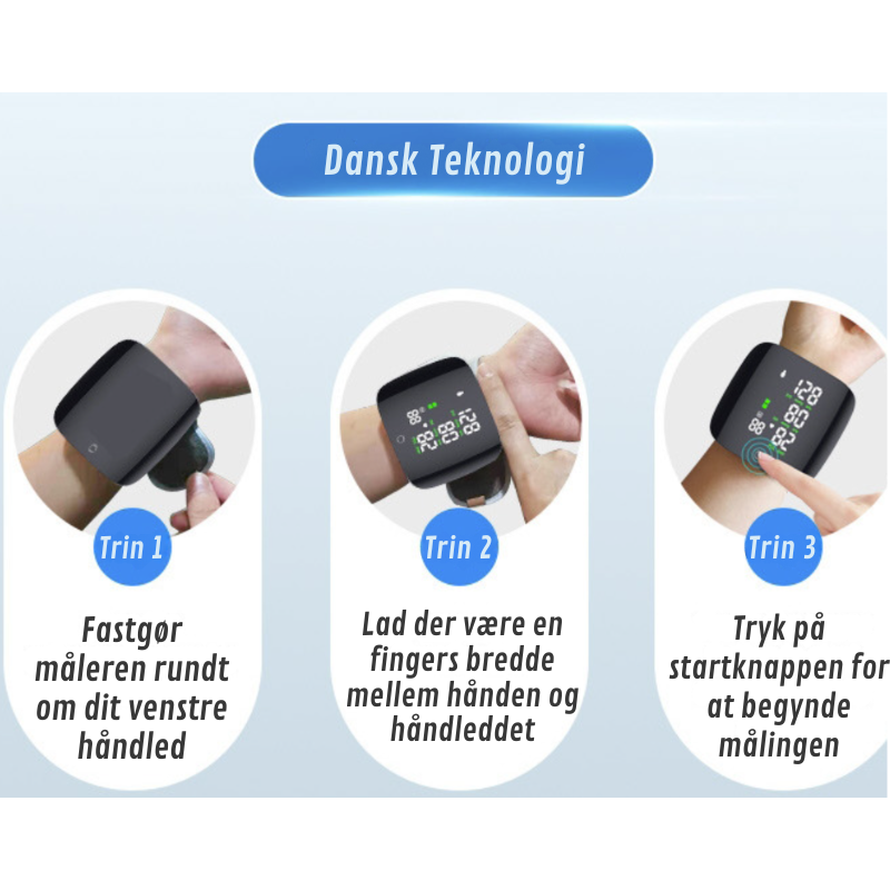 HealthPro LED Handgelenk-Blutdruckmessgerät | Präzise Messungen, jederzeit und überall