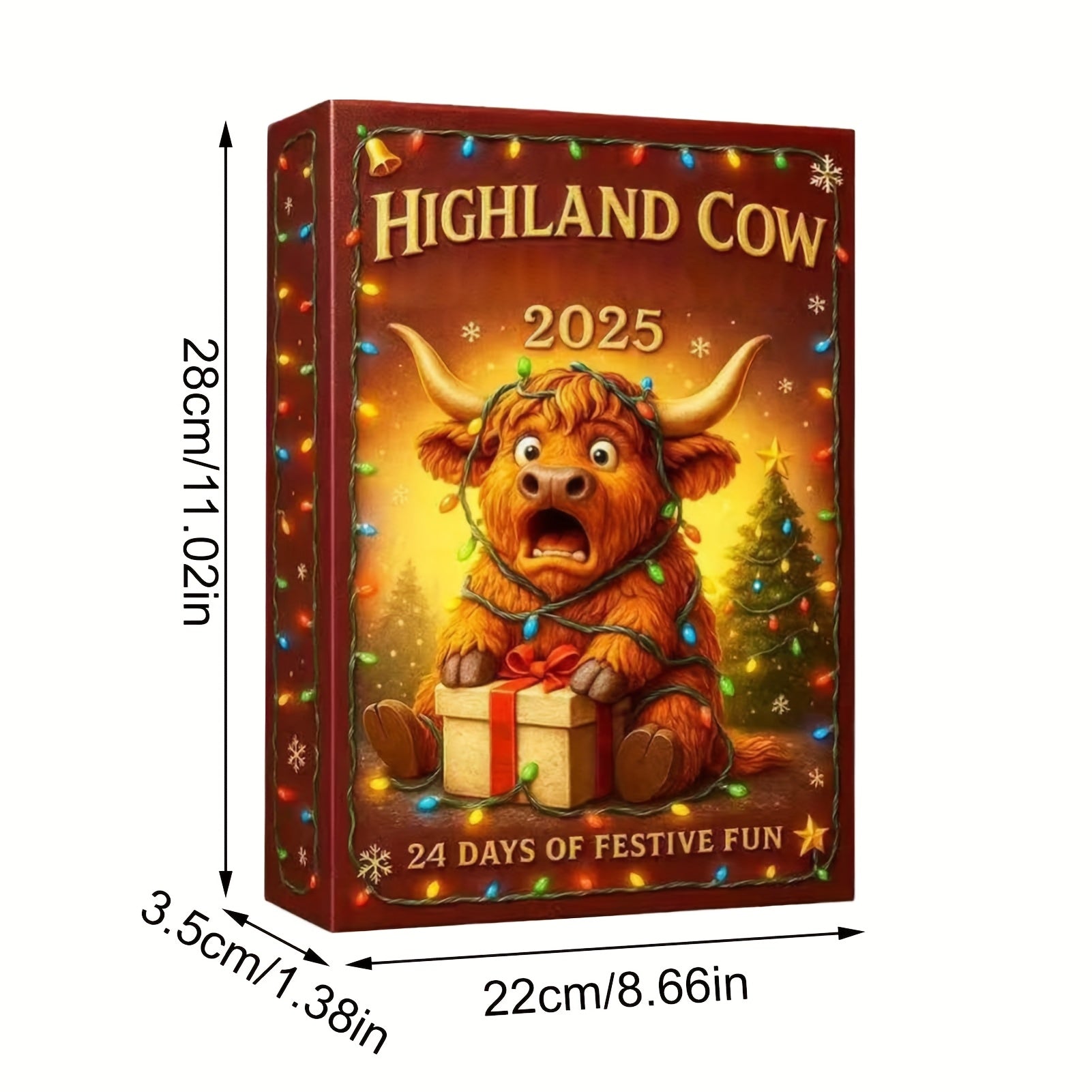 HighlandJoy | 3D Highland Cow Adventskalender 2025 Einzigartiges Weihnachtserlebnis mit 24 Figuren