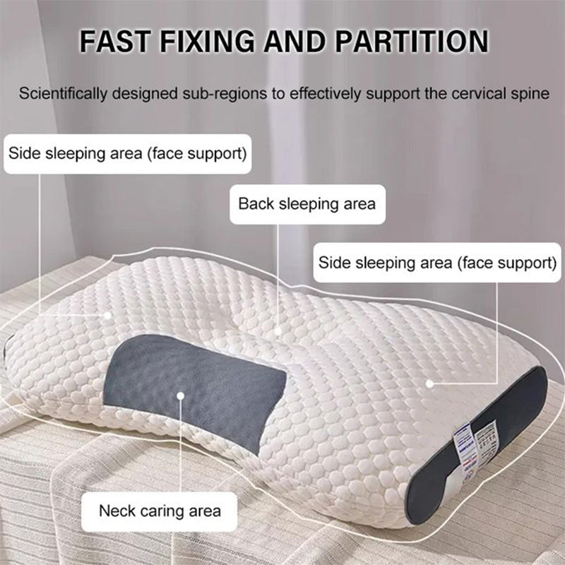 LuxiRest Antibakterielles Massagekissen | Ergonomische Nackenstütze für einen Erholsamen Schlaf und Entspannung