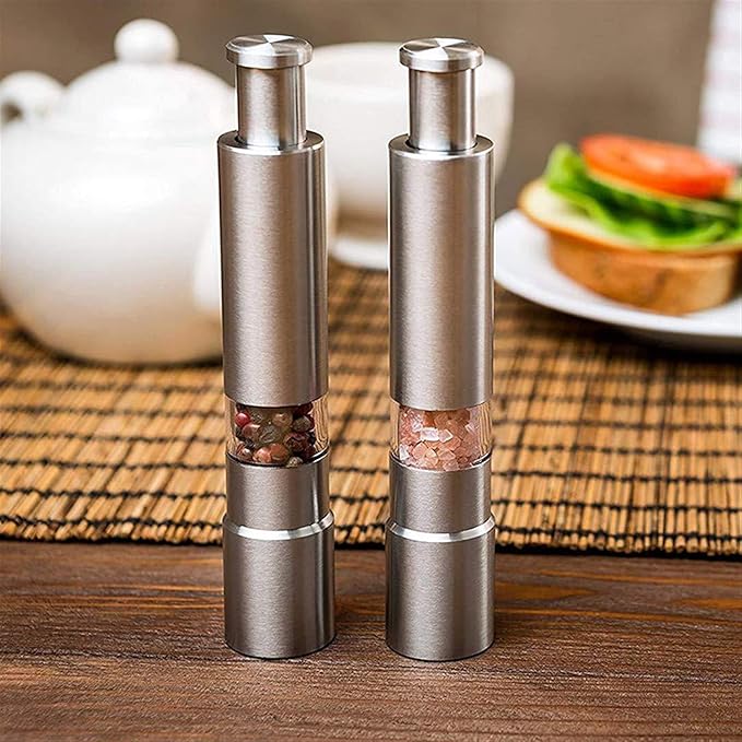 GourmetEssence Luxus Pfeffer- und Salzmühle | Elegante Mühle für perfekt gewürzte Gerichte