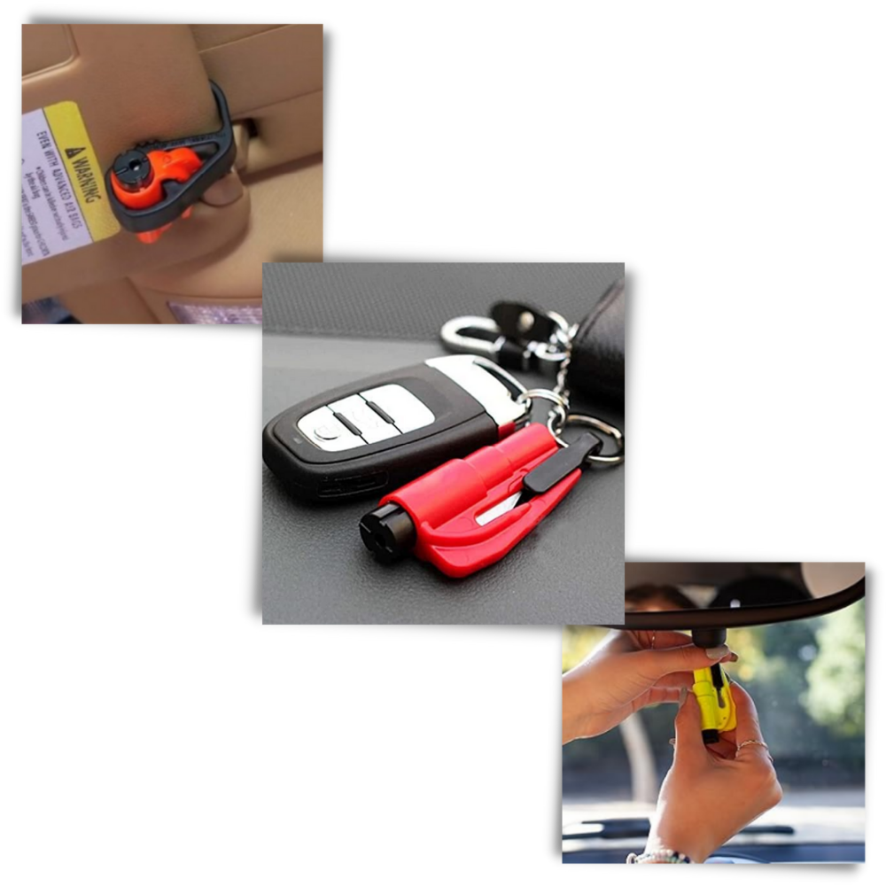 Wesentliches 2-in-1 Auto-Brecher-Werkzeug