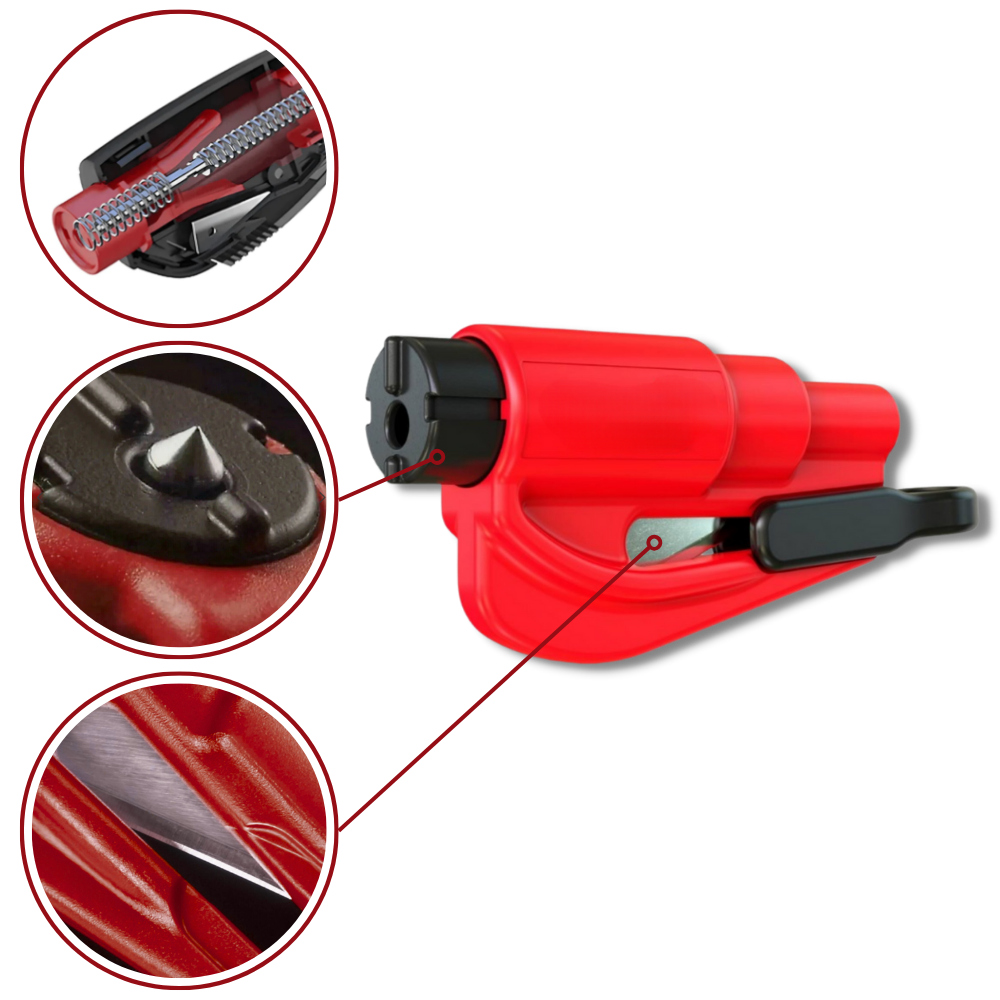 Wesentliches 2-in-1 Auto-Brecher-Werkzeug