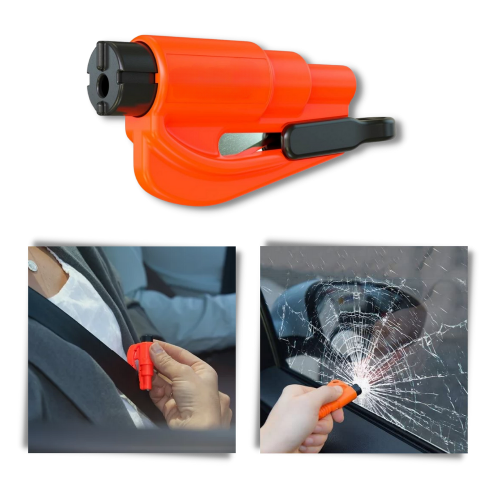Wesentliches 2-in-1 Auto-Brecher-Werkzeug