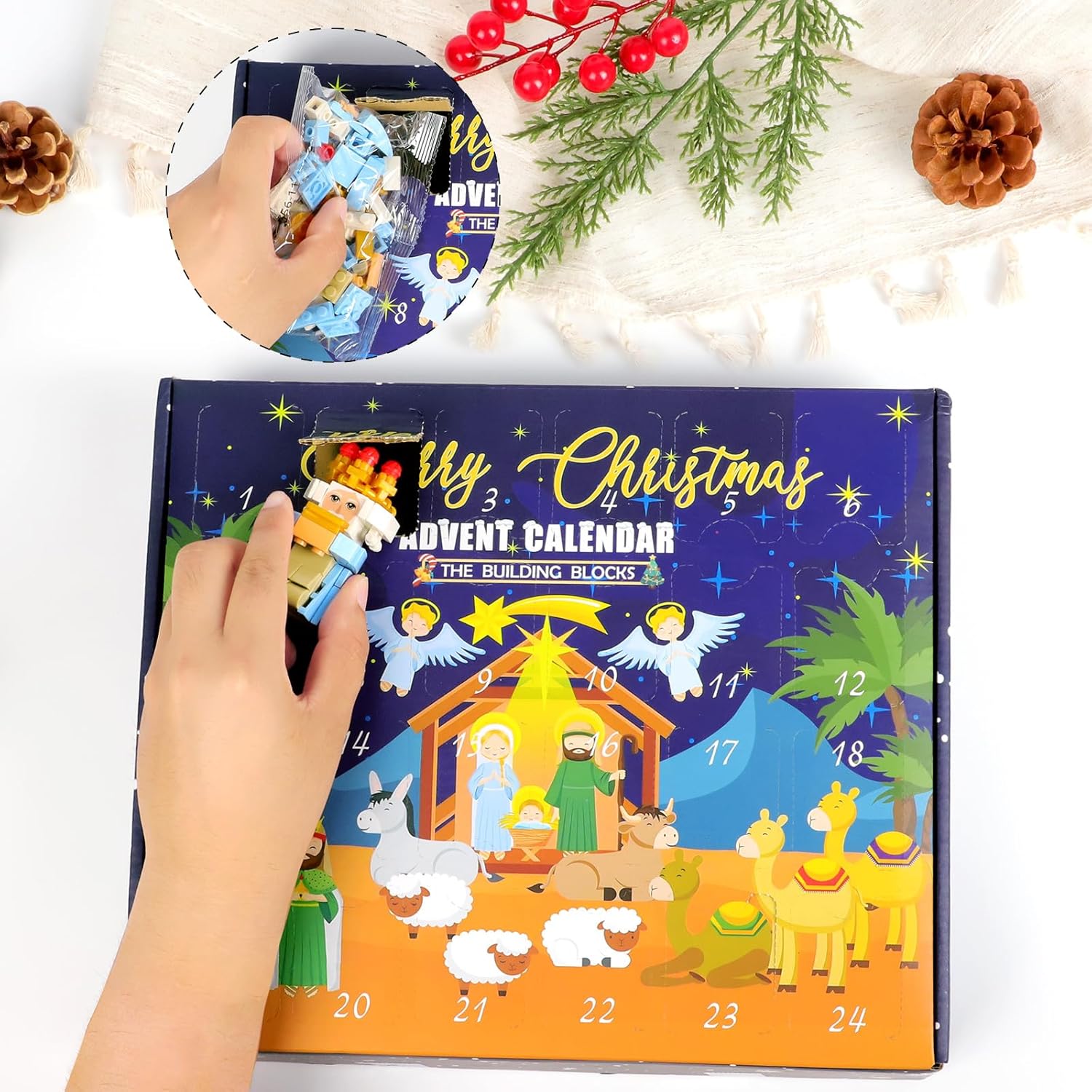 FaithfulJoy Adventskalender Set | Ein kreativ Kalender mit Blumen