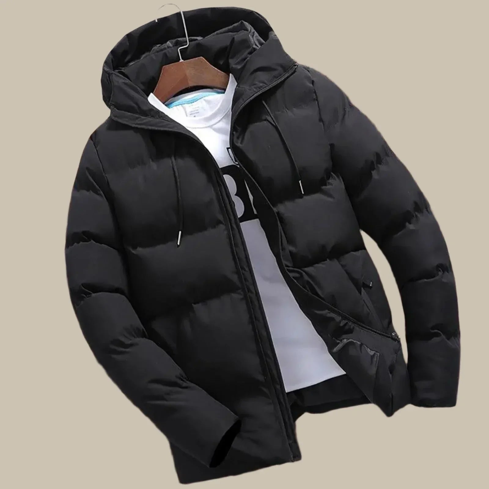 Winterjacke Herren | Wasserdicht | Puffer Design | Mit Kapuze