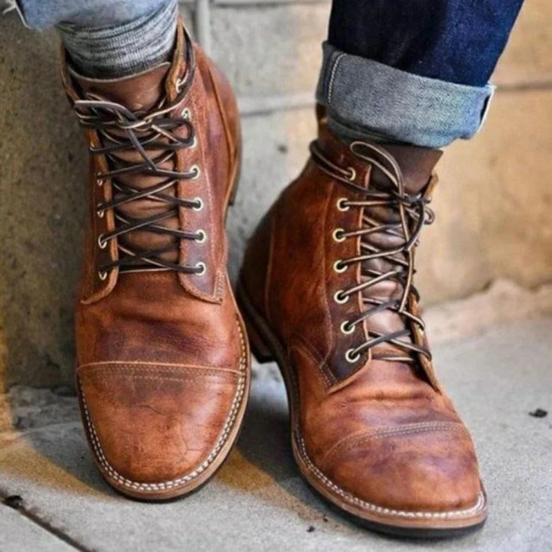 Herren Lederstiefel HeritageLine – Stilvolle Schnürschuhe aus nachhaltigem Leder