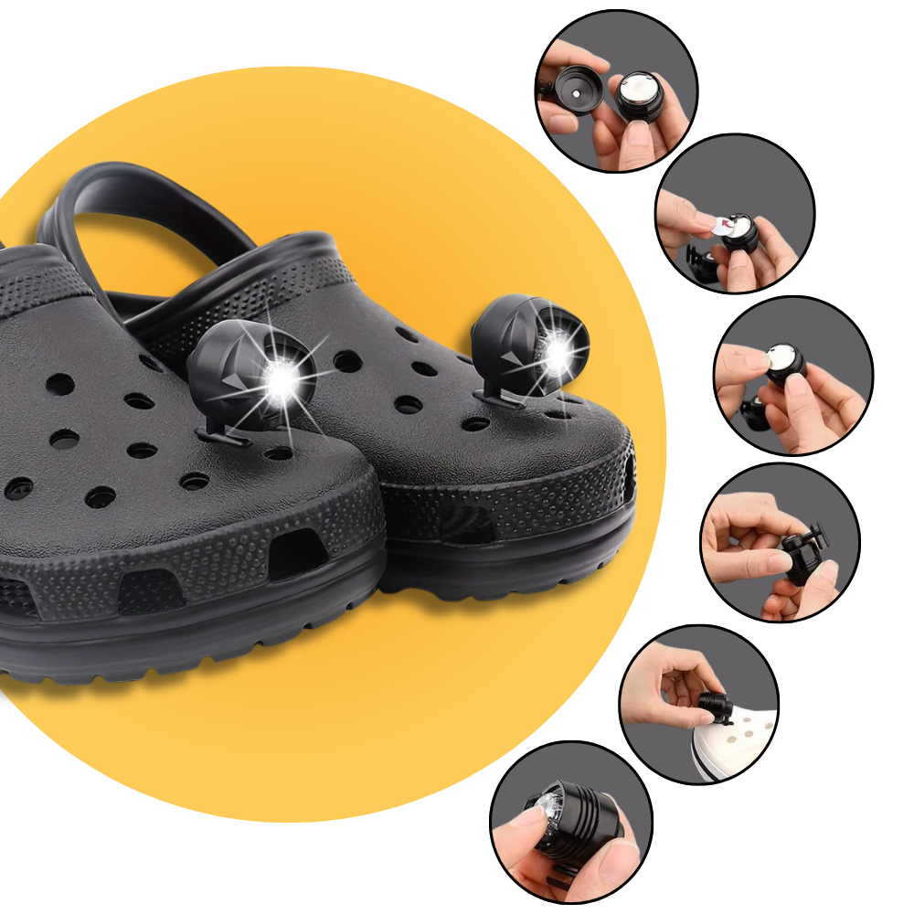 Hände-frei Wasserdichte Crocs Licht